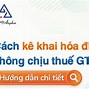 5. Hàng Hóa Dịch Vụ Không Phải Tổng Hợp Trên Tờ Khai 01/Gtgt