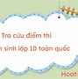 Tra Cứu Điểm Thi Tuyển Sinh Lớp 10 Năm 2022 Bắc Ninh